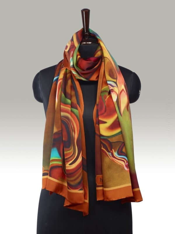 Fashion Silk Scarf 1 | Luxury Designer Silk Scarves for Women’s by Hazelglow Store