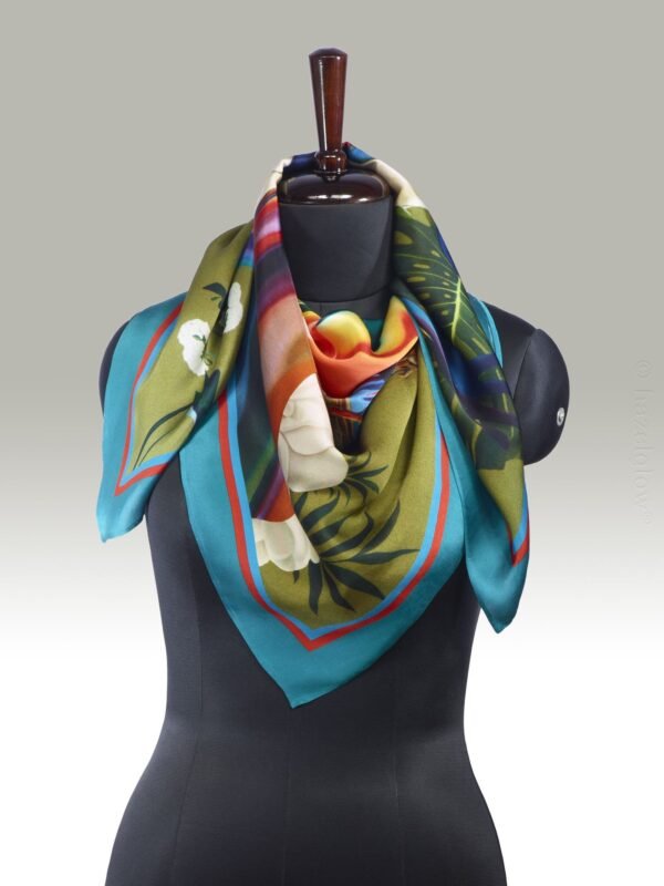 Fashion Silk Scarf 9 | Luxury Designer Silk Scarves for Women’s by Hazelglow Store