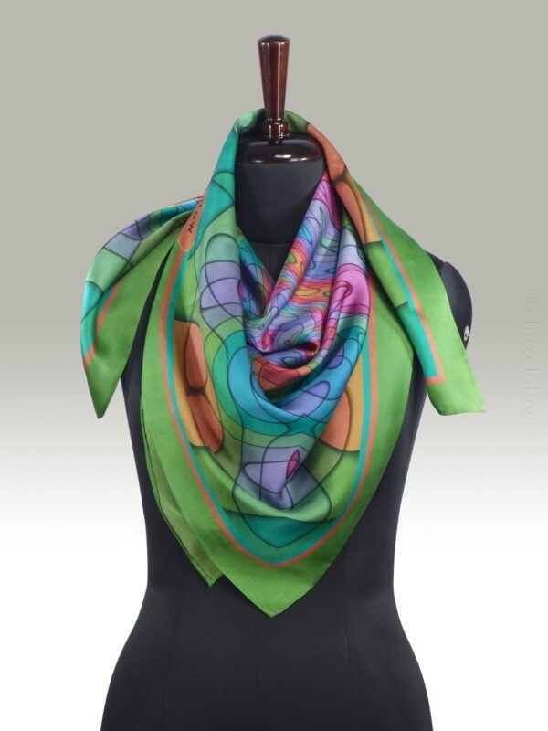 Fashion Silk Scarf 21 | Luxury Designer Silk Scarves for Women’s by Hazelglow Store
