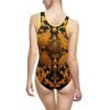 Women's Classic One-Piece Swimsuit Parisian Tigress Art 01 Hazelglow