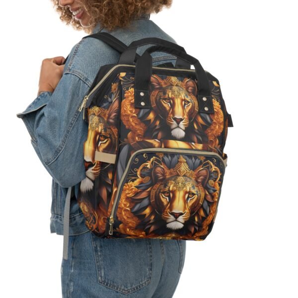 Multifunctional Diaper Backpack Parisian Tigress Collection 01 Hazelglow