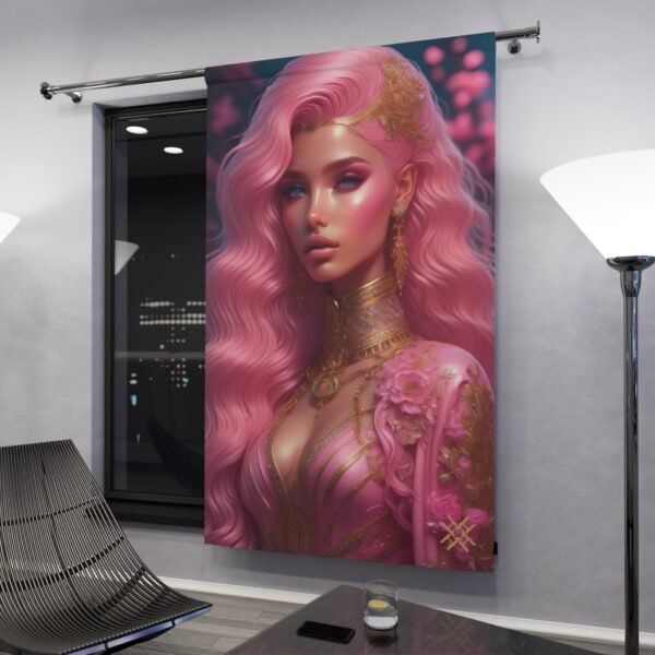 Blackout Curtain Luxury LifeStyle Barbie Art Collection Hazelglow  B-1