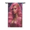 Blackout Curtain Luxury LifeStyle Barbie Art Collection Hazelglow  B-1