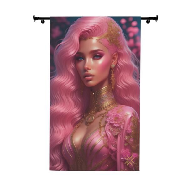 Blackout Curtain Luxury LifeStyle Barbie Art Collection Hazelglow  B-1