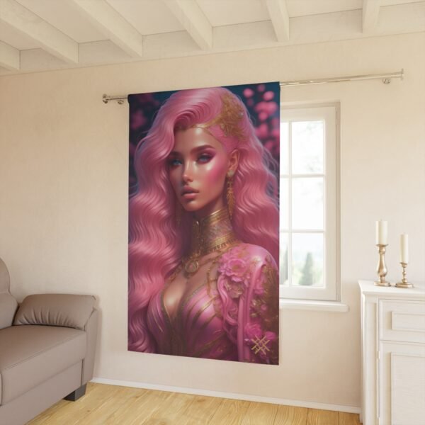 Blackout Curtain Luxury LifeStyle Barbie Art Collection Hazelglow  B-1