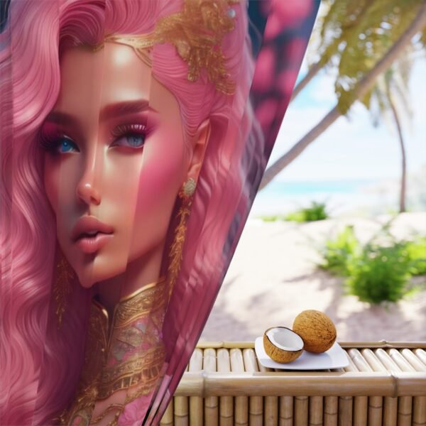 Blackout Curtain Luxury LifeStyle Barbie Art Collection Hazelglow  B-1