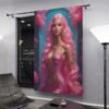Blackout Curtain Luxury LifeStyle Barbie Art Collection Hazelglow B-2