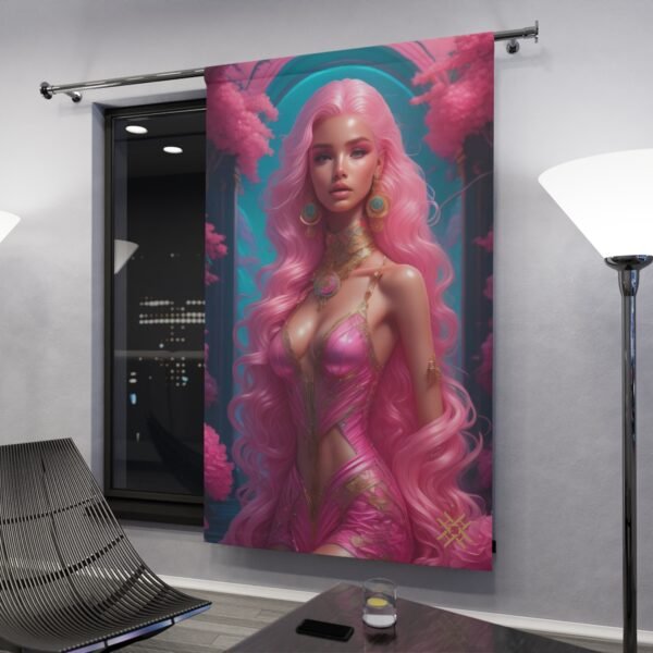 Blackout Curtain Luxury LifeStyle Barbie Art Collection Hazelglow B-2