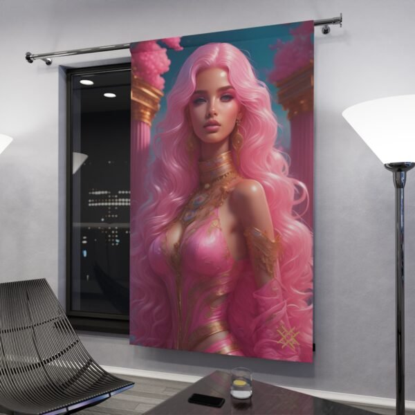 Blackout Curtain Luxury LifeStyle Barbie Art Collection Hazelglow  B-4