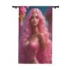 Blackout Curtain Luxury LifeStyle Barbie Art Collection Hazelglow  B-4