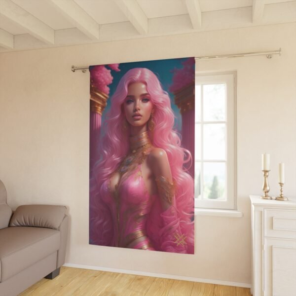 Blackout Curtain Luxury LifeStyle Barbie Art Collection Hazelglow  B-4