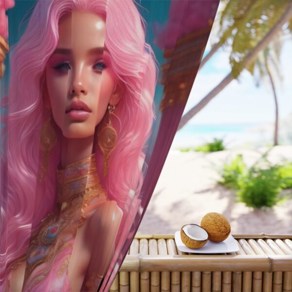 Blackout Curtain Luxury LifeStyle Barbie Art Collection Hazelglow  B-4