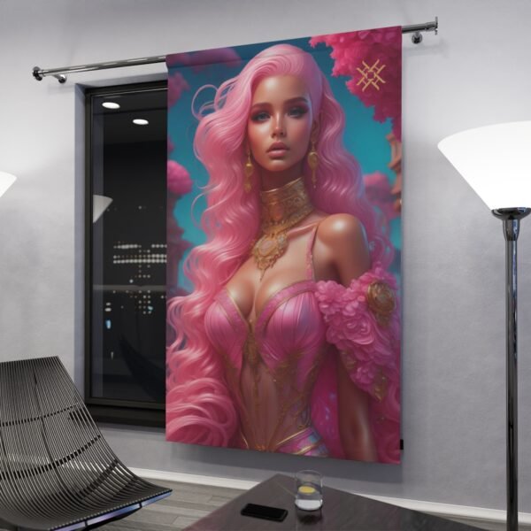 Blackout Curtain Luxury LifeStyle Barbie Art Collection Hazelglow B-5