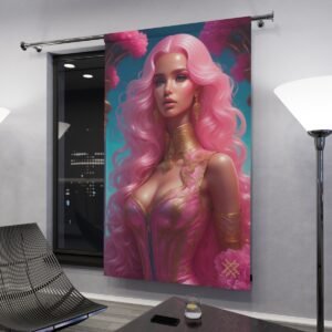 Blackout Curtain Luxury LifeStyle Barbie Art Collection Hazelglow B-7