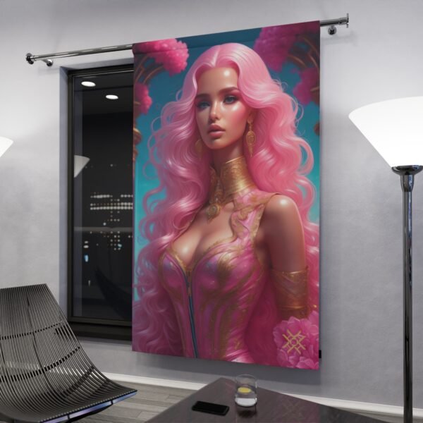 Blackout Curtain Luxury LifeStyle Barbie Art Collection Hazelglow B-7
