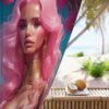 Blackout Curtain Luxury LifeStyle Barbie Art Collection Hazelglow B-7