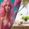 Blackout Curtain Luxury LifeStyle Barbie Art Collection Hazelglow B-14