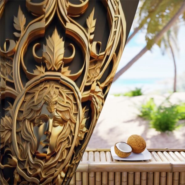 Blackout Curtain Luxury LifeStyle Sculpture Art Collection Hazelglow C-86