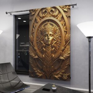 Blackout Curtain Luxury LifeStyle Sculpture Art Collection Hazelglow C-925