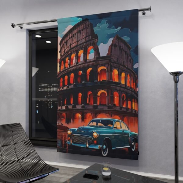 Blackout Curtain Luxury LifeStyle Vintage Car Art Collection Hazelglow  V-1