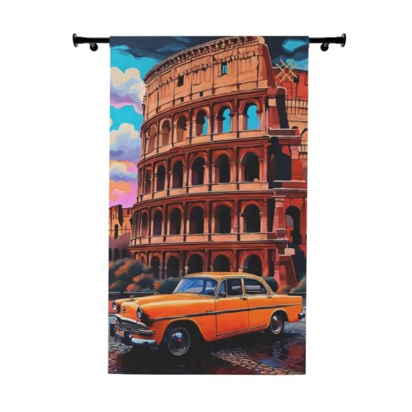 Blackout Curtain Luxury LifeStyle Vintage Car Art Collection Hazelglow V-8