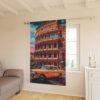 Blackout Curtain Luxury LifeStyle Vintage Car Art Collection Hazelglow V-8