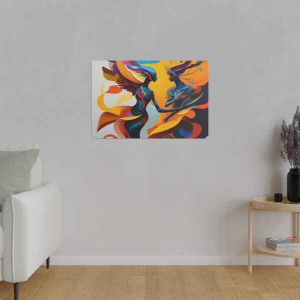 Matte Canvas, Stretched, 0.75" Lovers Art