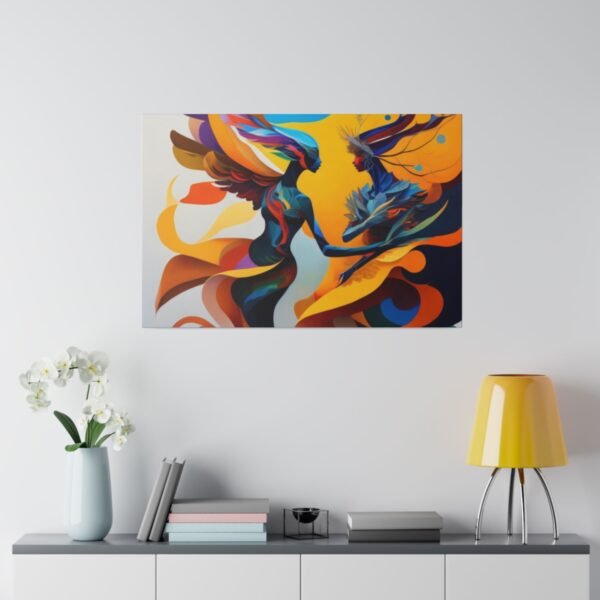 Matte Canvas, Stretched, 0.75" Lovers Art