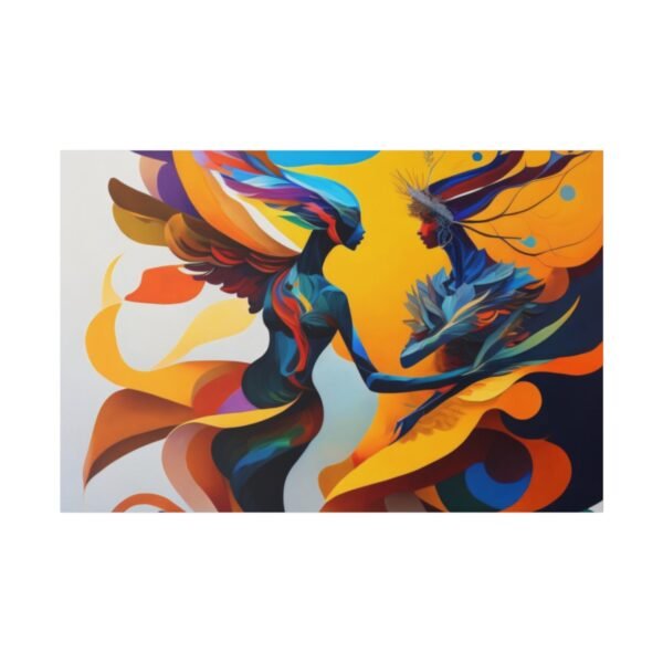 Matte Canvas, Stretched, 0.75" Lovers Art