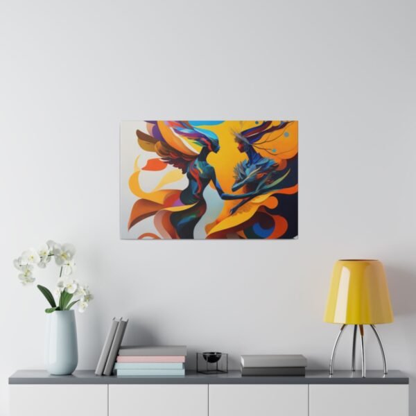 Matte Canvas, Stretched, 0.75" Lovers Art